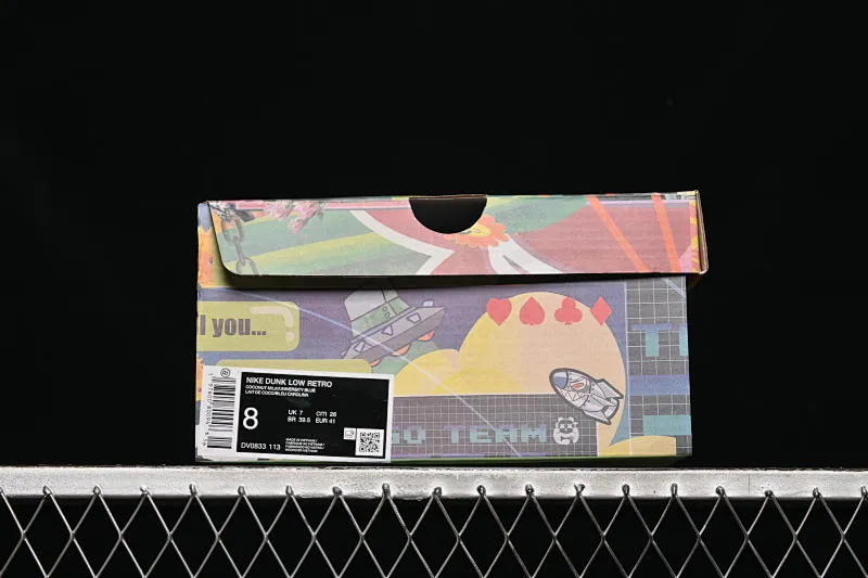 All categories Nk SB Dunk series Nk SB Dunk Low low-top sneakers Nike SB Dunk Low white and blue strap low-top casual sneakers DV0833-113